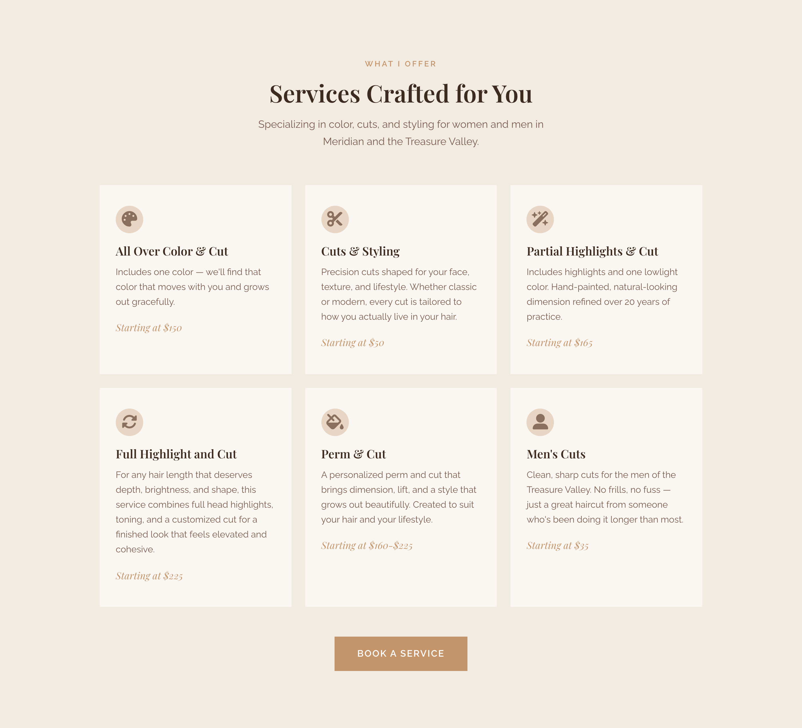 Services section